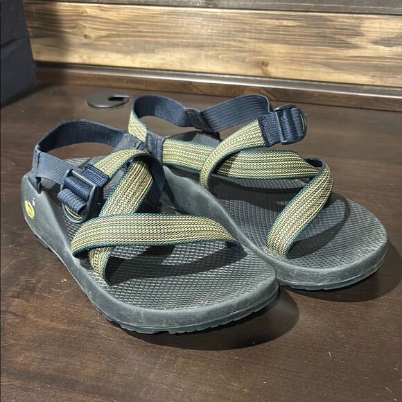 Chaco Yellow Green Adjustable Strap Z Classic Sandals Size 13 - Picture 1 of 8